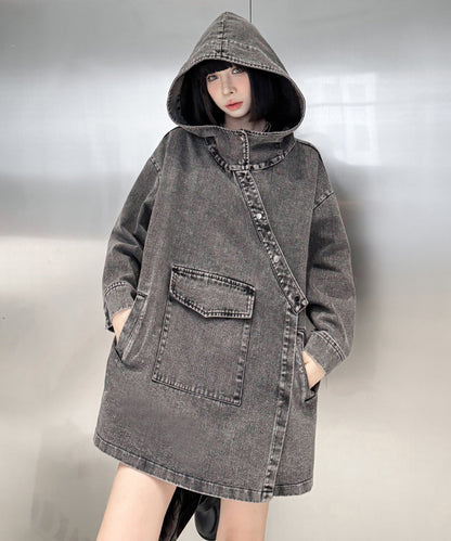Denim Hoodie Jacket